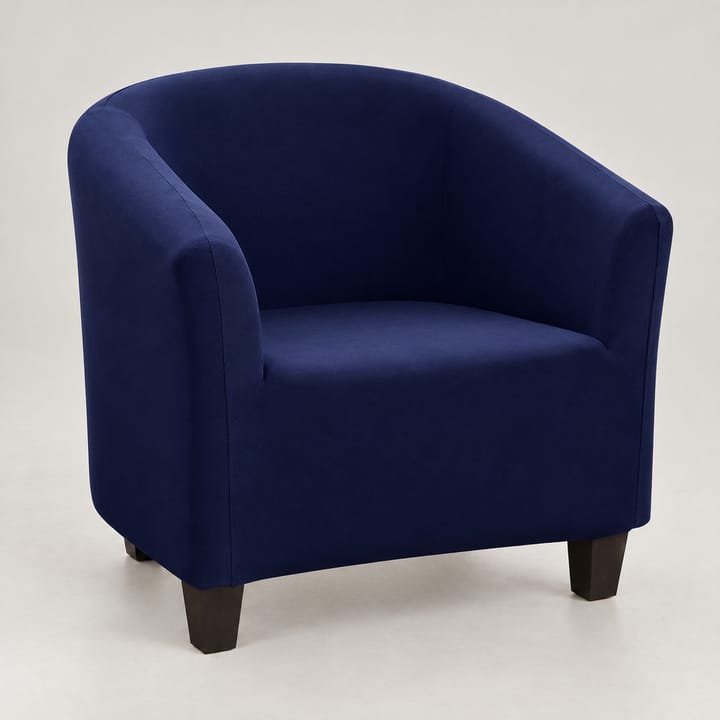 The Smooth Stretch Club Chair Cover, Navy