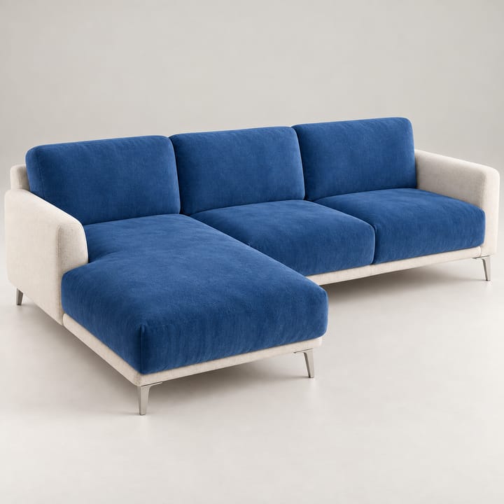 The Plush Velvet Sectional Cushion Cover, Royal blue