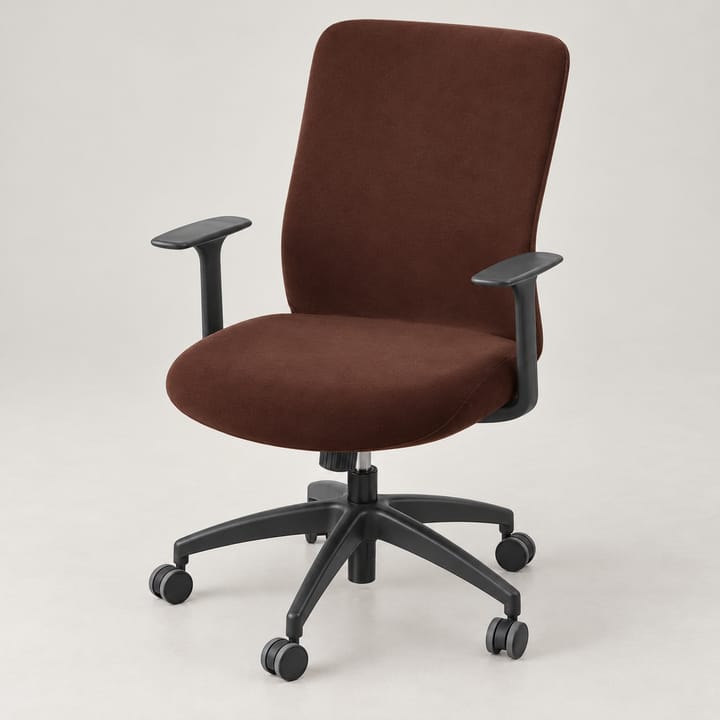 The Plush Velvet Office Chair Cover, Brown