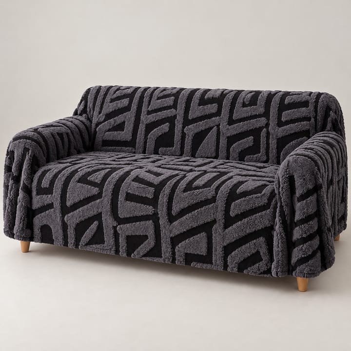 The Boho Fleece Sofa Throw