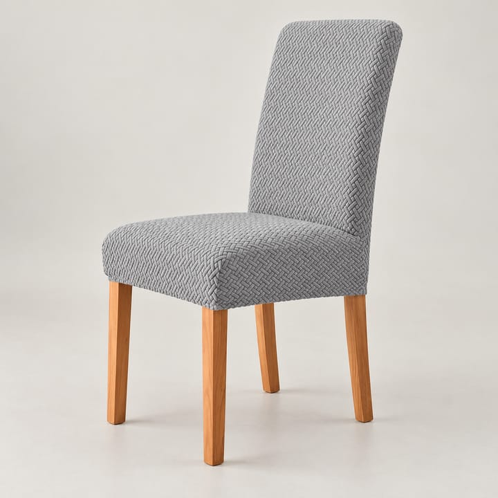 The Jacquard Stretch Dining Chair Cover, Light gray