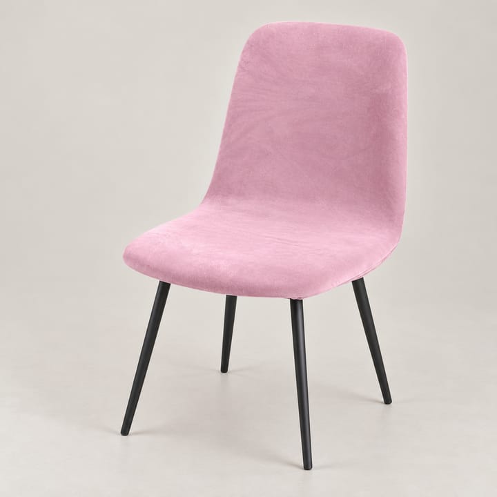 The Velvet Jacquard Dining Chair Cover, Pink