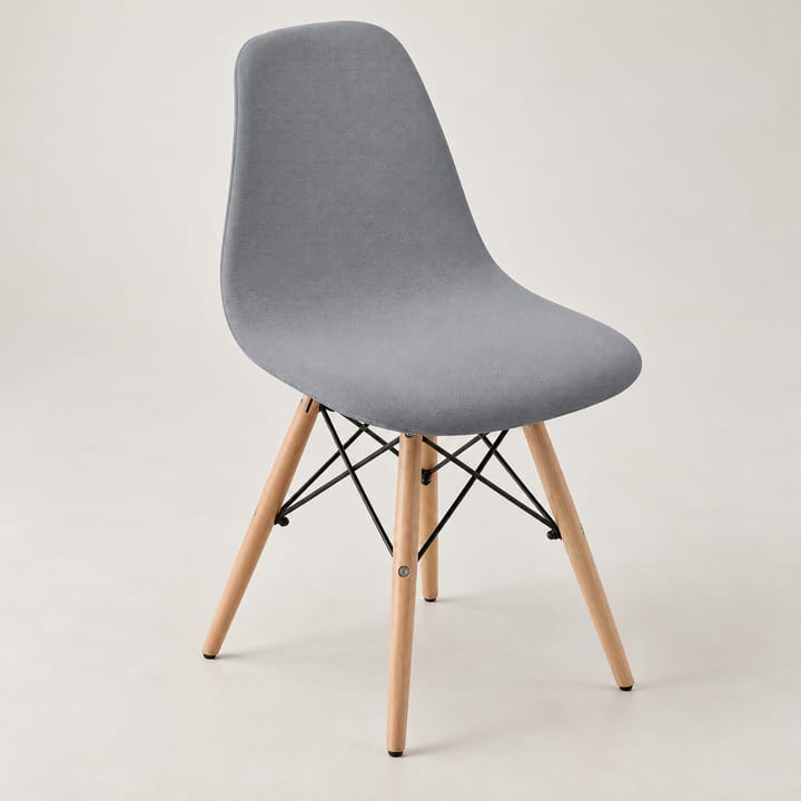 The Smooth Stretch Dining Chair Cover, Gray