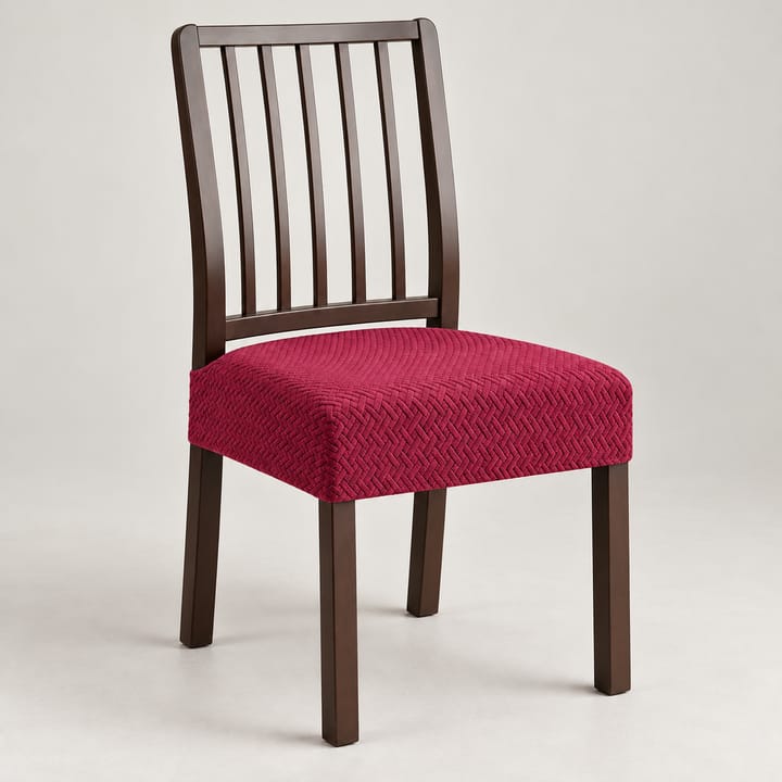 The Jacquard Stretch Dining Seat Cover, Turquoise blue