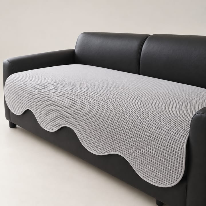 The Cooling Knit Sofa Cover, Light gray