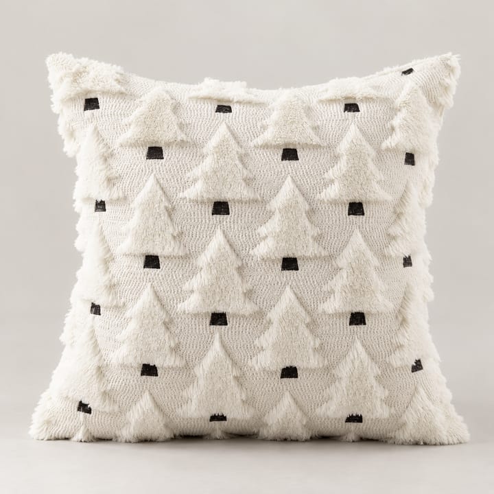 The Tufted Tree Plush Pillow Cover, White