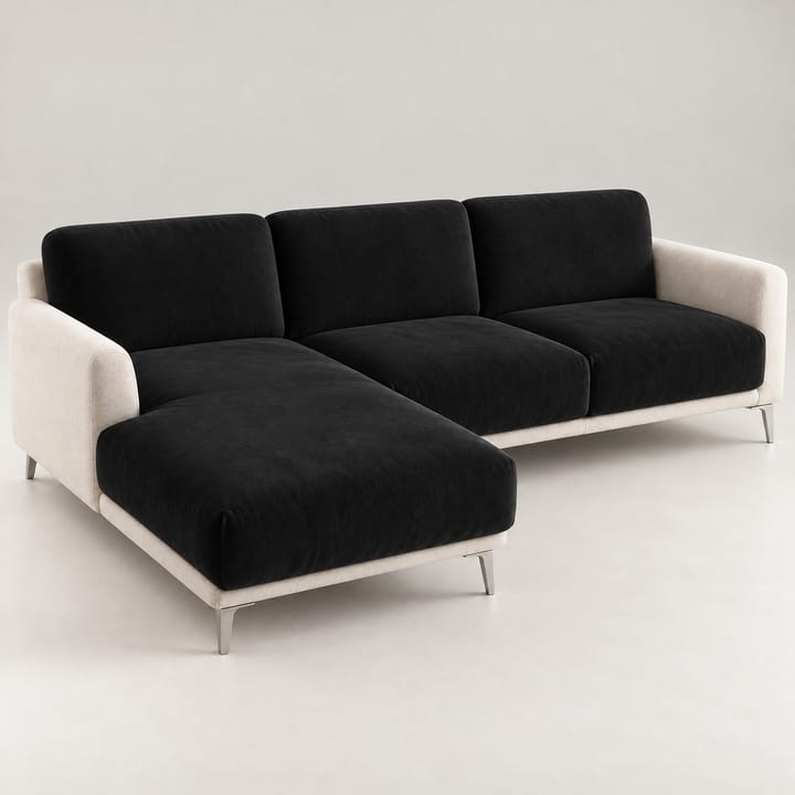 The Plush Velvet Sectional Cushion Cover, Black