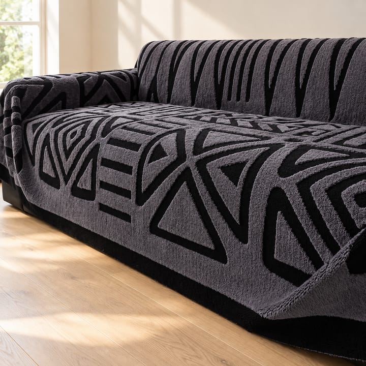 The Boho Fleece Sofa Throw