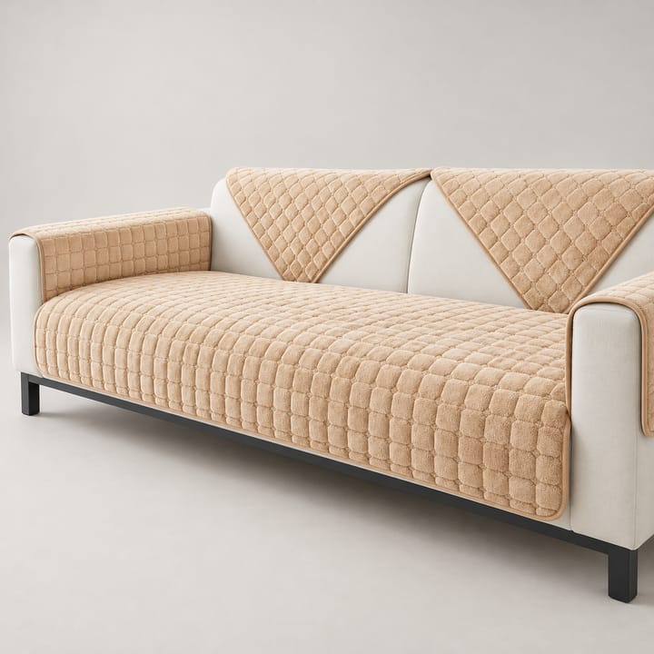 The Velvet Flannel Couch Cover, Camel