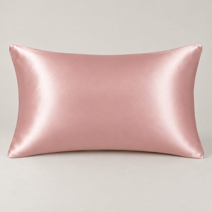 The Silk Satin Pillow Cover, Cherry pink