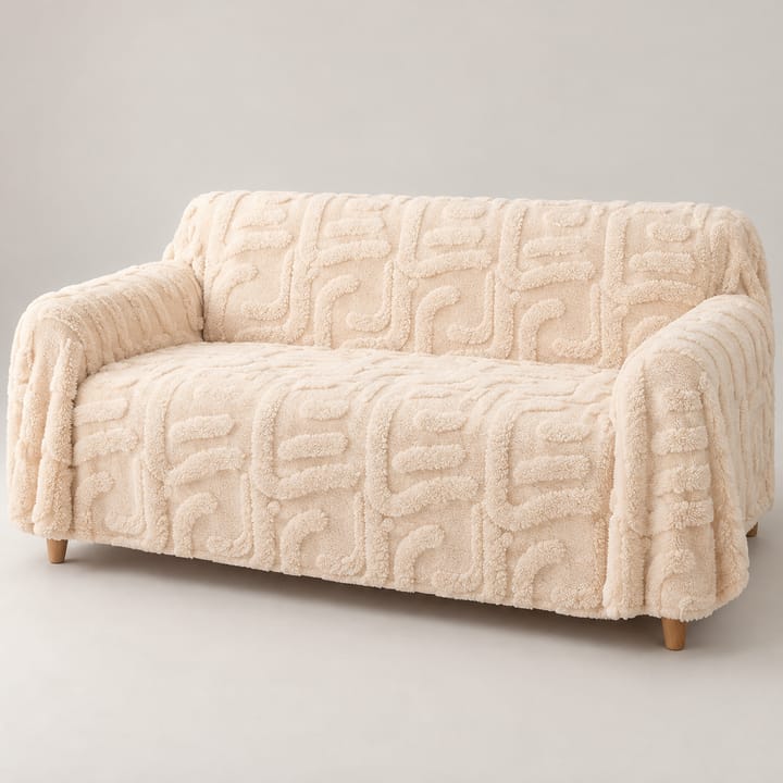 The Cable Jacquard Coral Fleece Throw