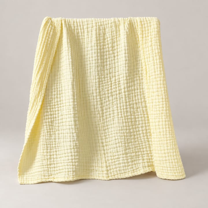 The Crinkle Gauze Throw, Butter Yellow