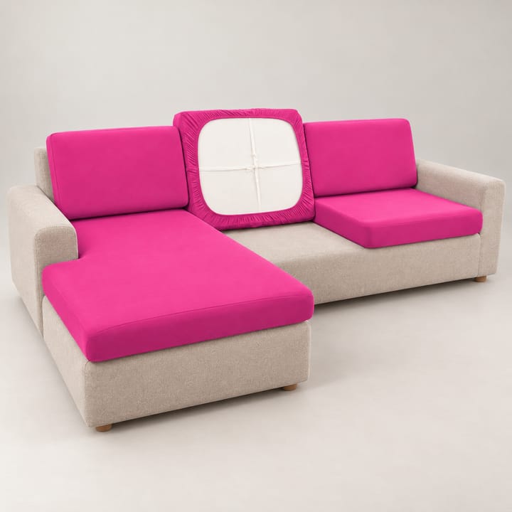 The Smooth Stretch Cushion Cover, Fuchsia