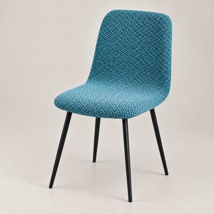 The Velvet Jacquard Dining Chair Cover, Burgundy