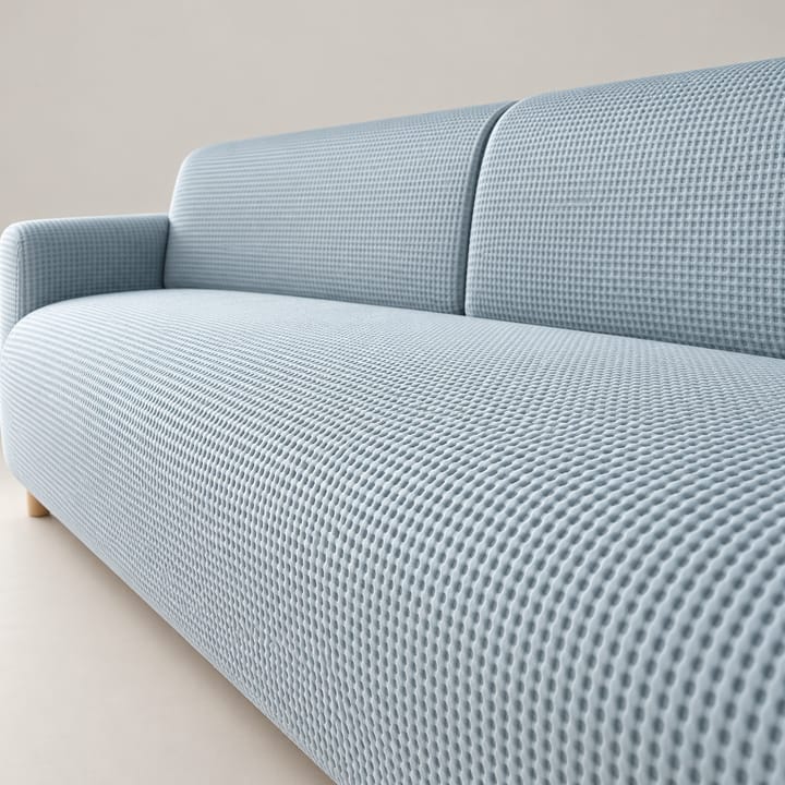 The Waffle Grid Stretch Seat Cover, Light blue