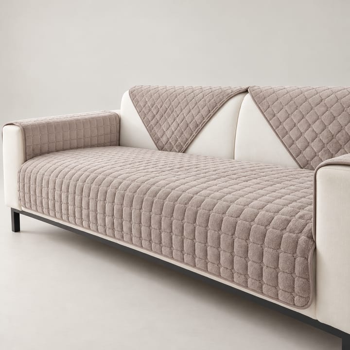The Velvet Flannel Couch Cover, Taupe