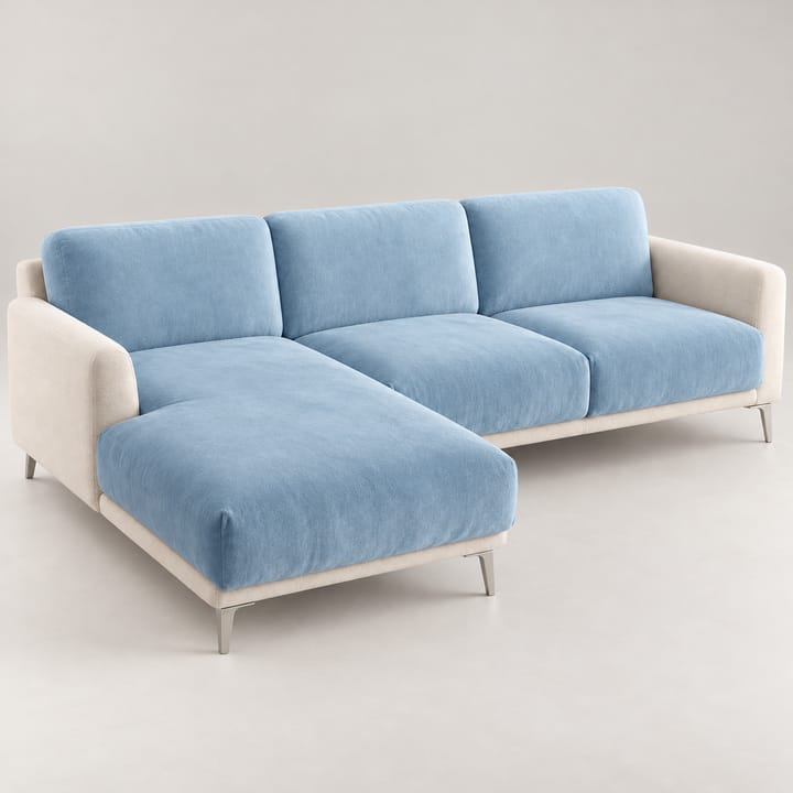 The Plush Velvet Sectional Cushion Cover, Sky blue