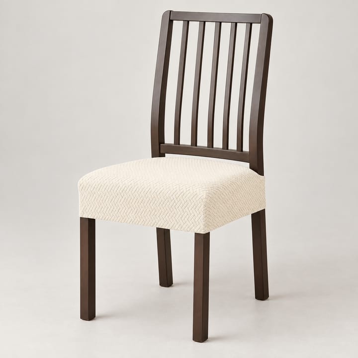 The Jacquard Stretch Dining Seat Cover, Beige