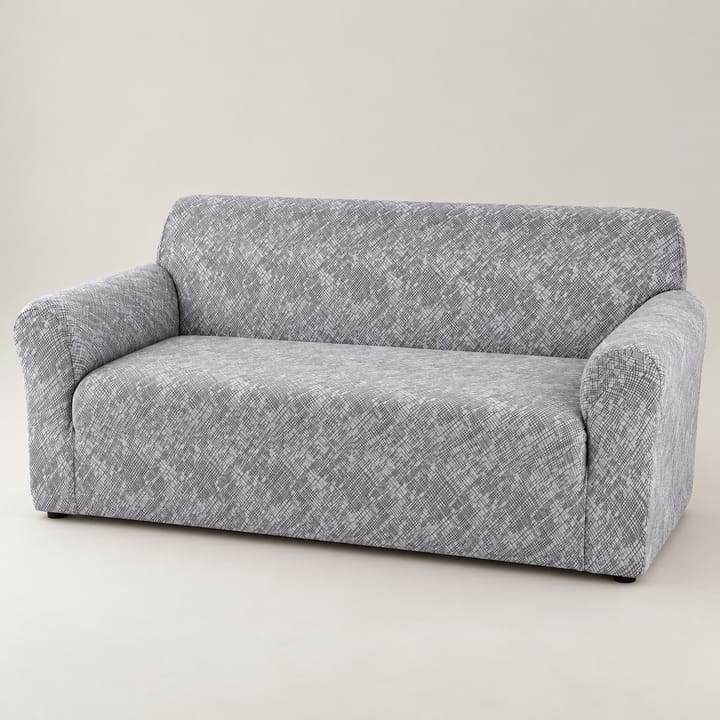 The Printed Jacquard Stretch Couch Cover, Light gray damask