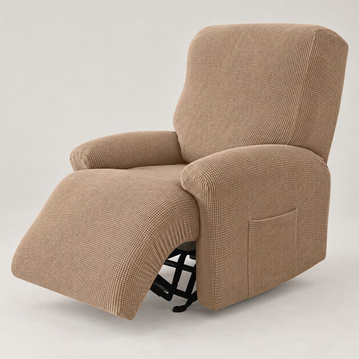 The Ribbed Knit Recliner Cover, Beige