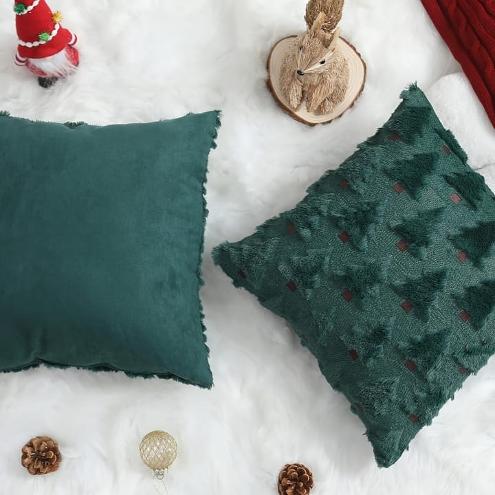 The Tufted Tree Plush Pillow Cover