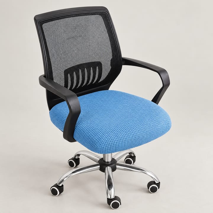 The Stretch Jacquard Office Chair Seat Cover, Blue