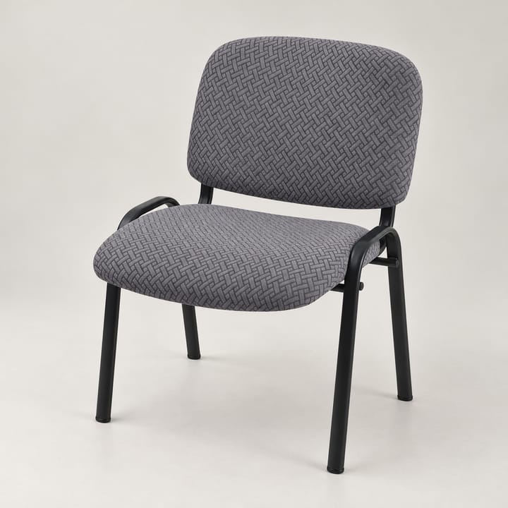 The Diamond Knit Dining Chair Cover, Dark gray