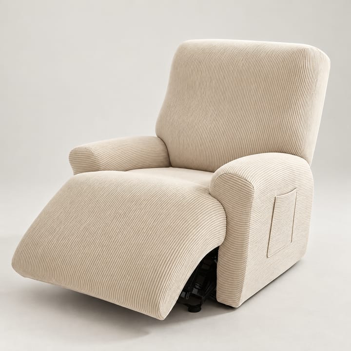 The Ribbed Stretch Recliner Cover