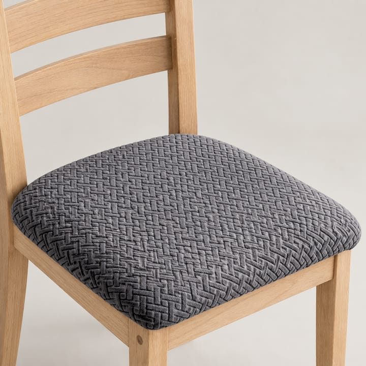 The Chevron Stretch Dining Seat Cover, Dark gray