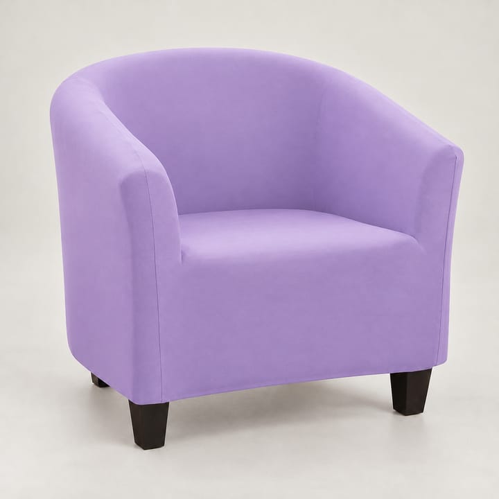 The Smooth Stretch Club Chair Cover, Light purple