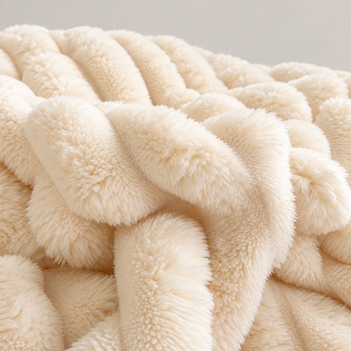 The Ribbed Faux Fur Throw