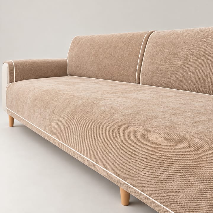 The Chenille Non-Slip Sofa Cover, Khaki