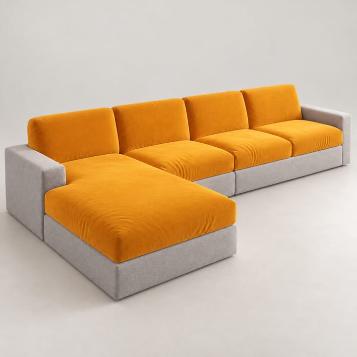 The Plush Velvet Cushion Cover, Marigold