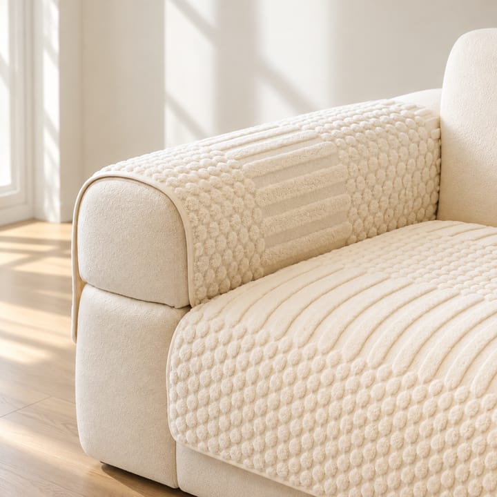 The Quilted Tufted Fleece Sofa Seat Cover