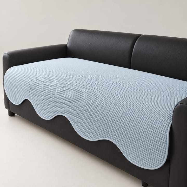The Cooling Knit Sofa Cover, Light blue