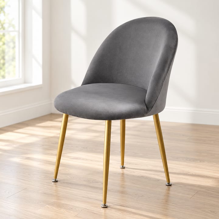 The Velvet Curve Dining Chair Cover