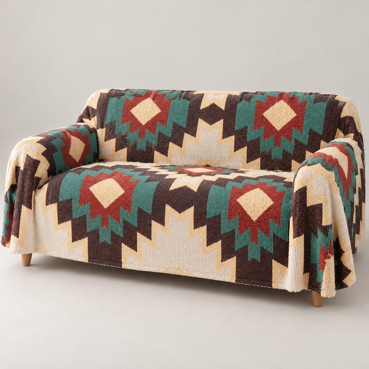 The Aztec Leaf Woven Throw