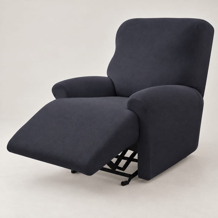 The Four Piece Stretch Recliner Cover Set, Dark gray