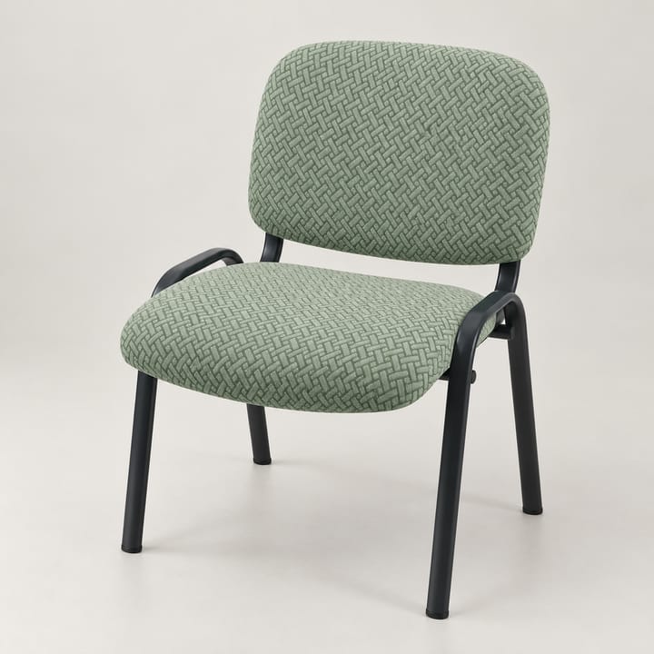 The Diamond Knit Dining Chair Cover, Sage green