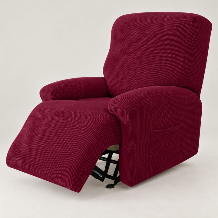The Ribbed Knit Recliner Cover, Wine