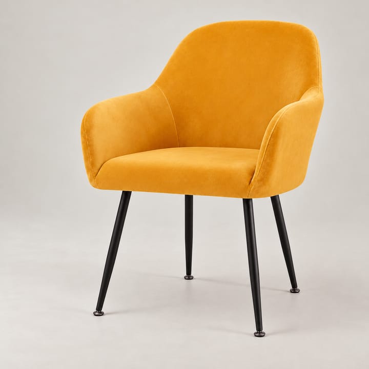 The Velvet Armchair Dining Cover, Yellow