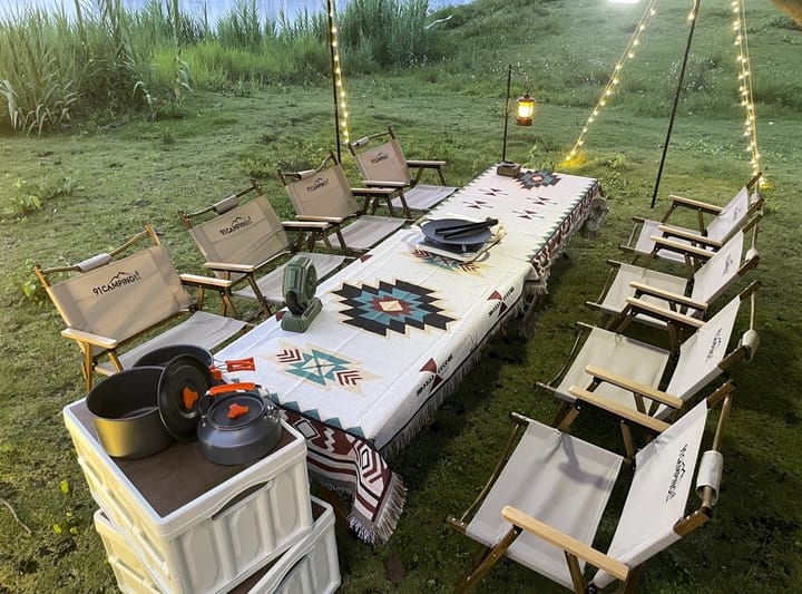 The Aztec Woven Fringe Throw