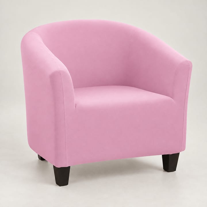 The Smooth Stretch Club Chair Cover, Light pink