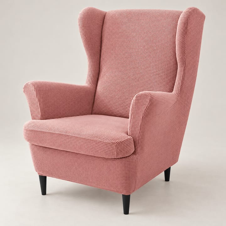 The Wingback Chair and Ottoman Cover Set, Dusty pink