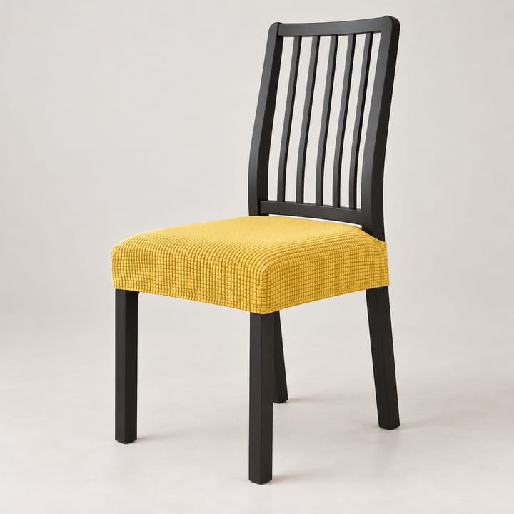The Jacquard Stretch Dining Seat Cover, Lemon yellow