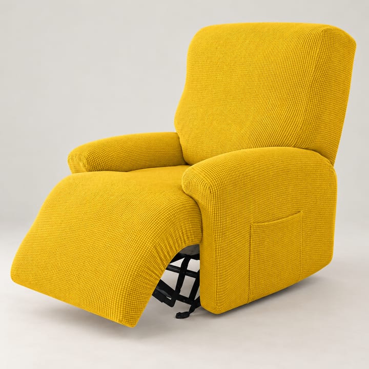 The Ribbed Knit Recliner Cover, Yellow