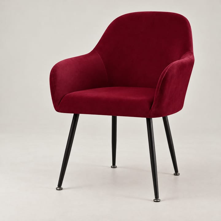 The Velvet Armchair Dining Cover, Burgundy