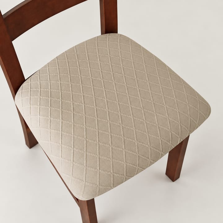 The Quilted Diamond Dining Chair Seat Cover, Khaki