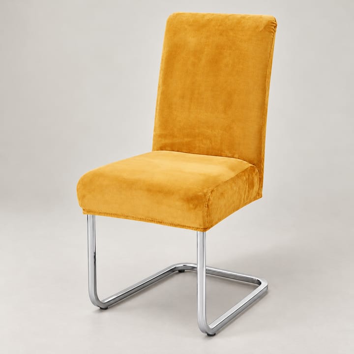 The Stretch Velvet Dining Chair Cover, Gold