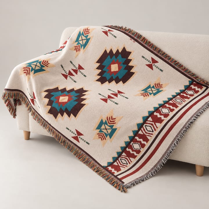 The Aztec Woven Fringe Throw